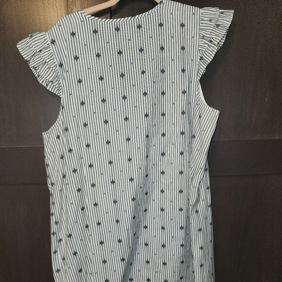 Blue Striped Beach style dress - Picture 2 of 3